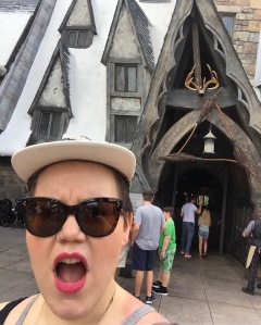 A picture of me visiting the Wizarding World of Harry Potter 